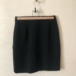 Simple Black Mini Pencil Skirt